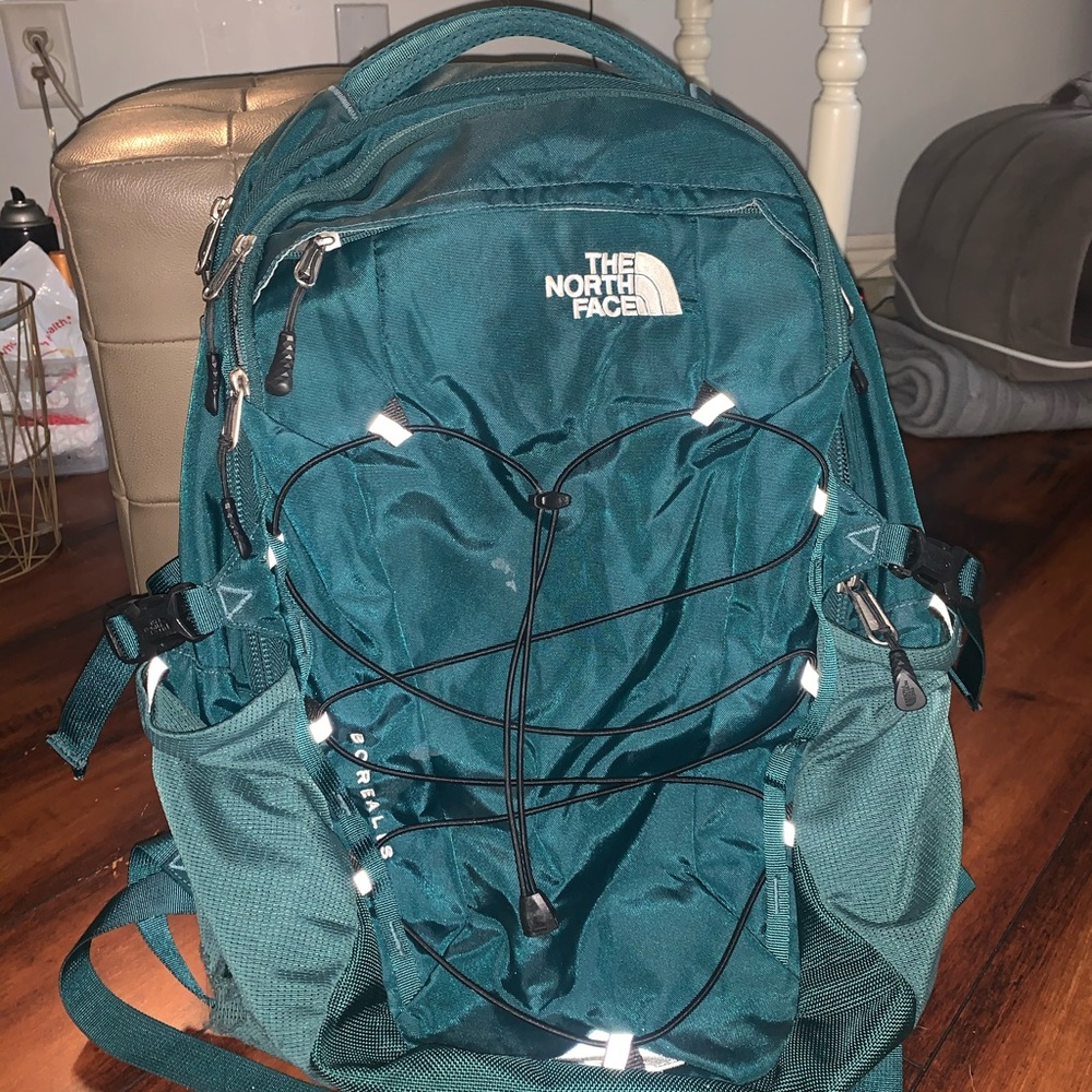 Dark green north face backpack